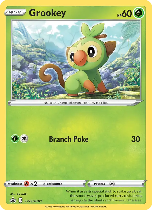Grookey — SWSH Black Star Promos card #SWSH001