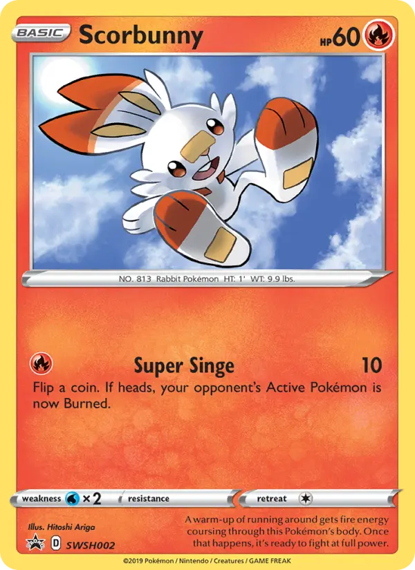 Scorbunny — SWSH Black Star Promos card #SWSH002