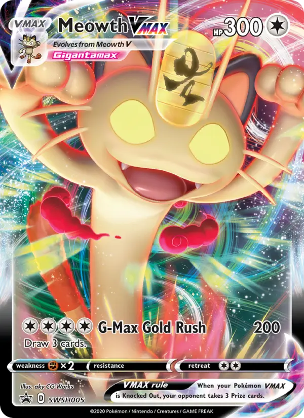 Meowth VMAX — SWSH Black Star Promos card #SWSH005
