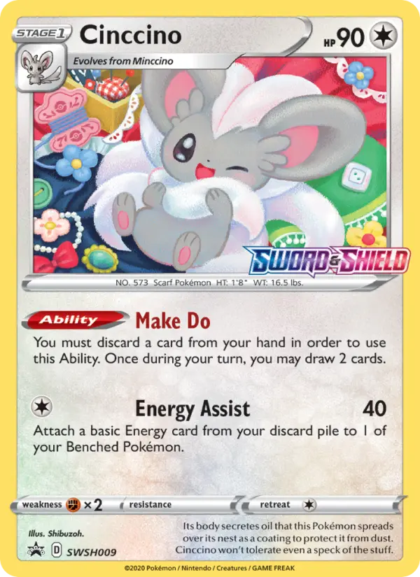 Cinccino — SWSH Black Star Promos card #SWSH009