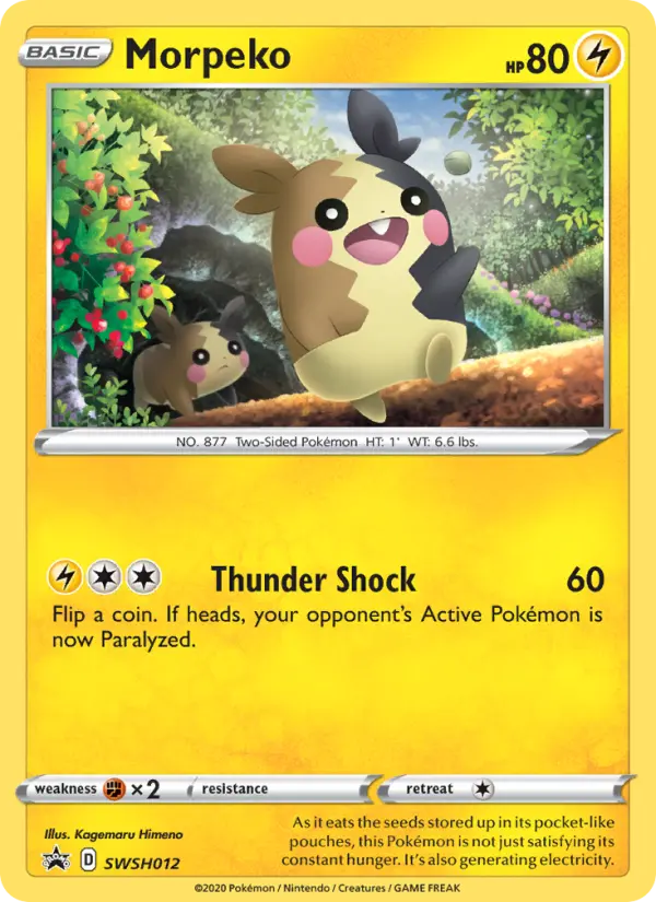 Morpeko — SWSH Black Star Promos card #SWSH012