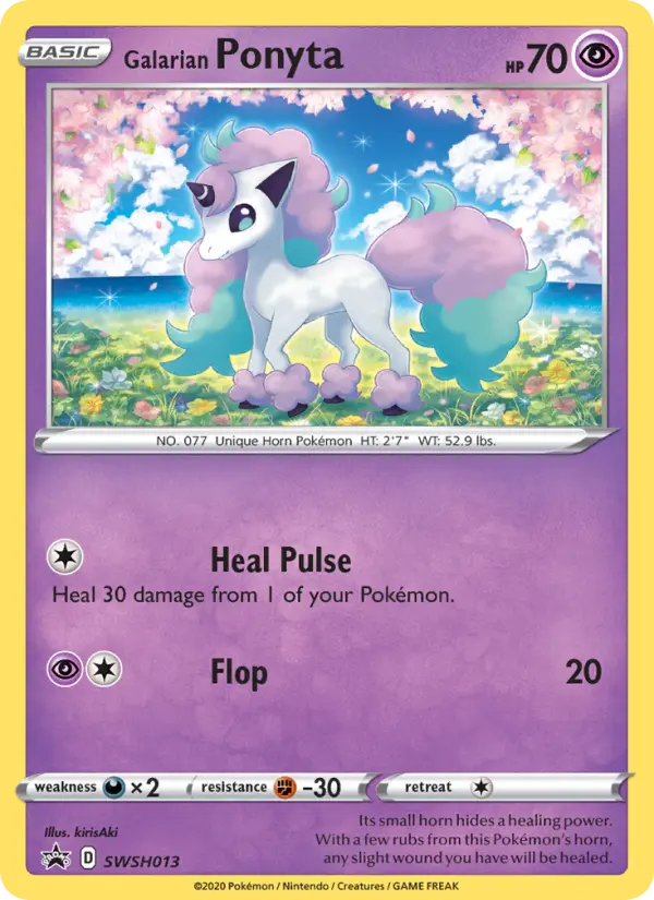 Galarian Ponyta — SWSH Black Star Promos card #SWSH013