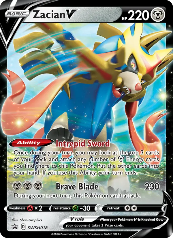 Zacian V — SWSH Black Star Promos card #SWSH018