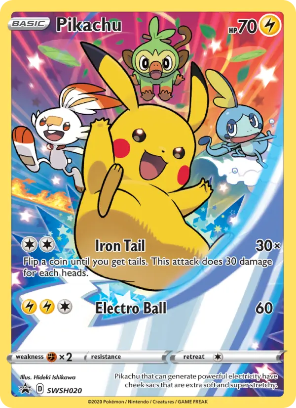 Pikachu — SWSH Black Star Promos card #SWSH020