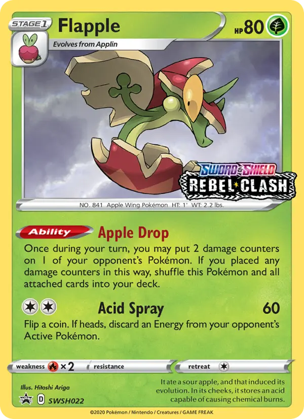 Flapple — SWSH Black Star Promos card #SWSH022
