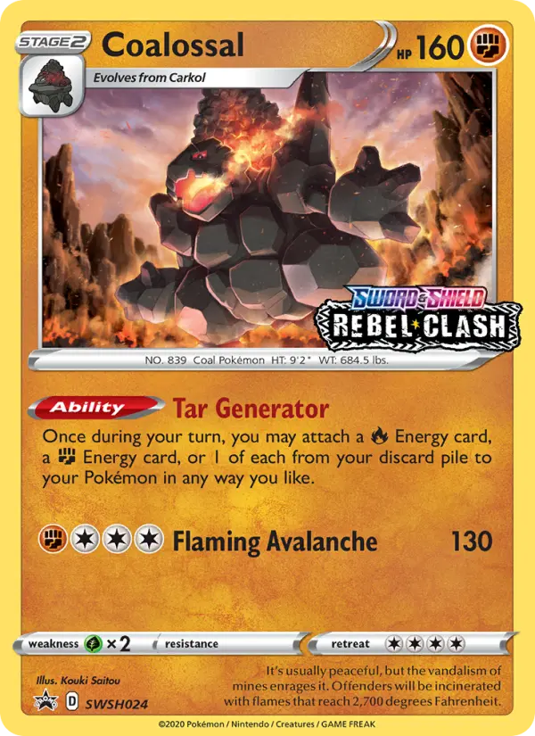 Coalossal — SWSH Black Star Promos card #SWSH024
