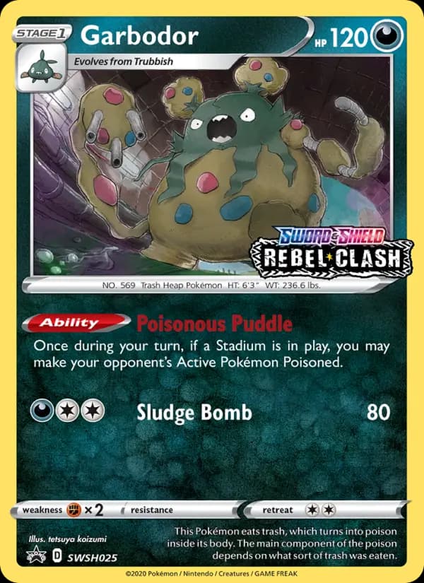 Garbodor — SWSH Black Star Promos card #SWSH025