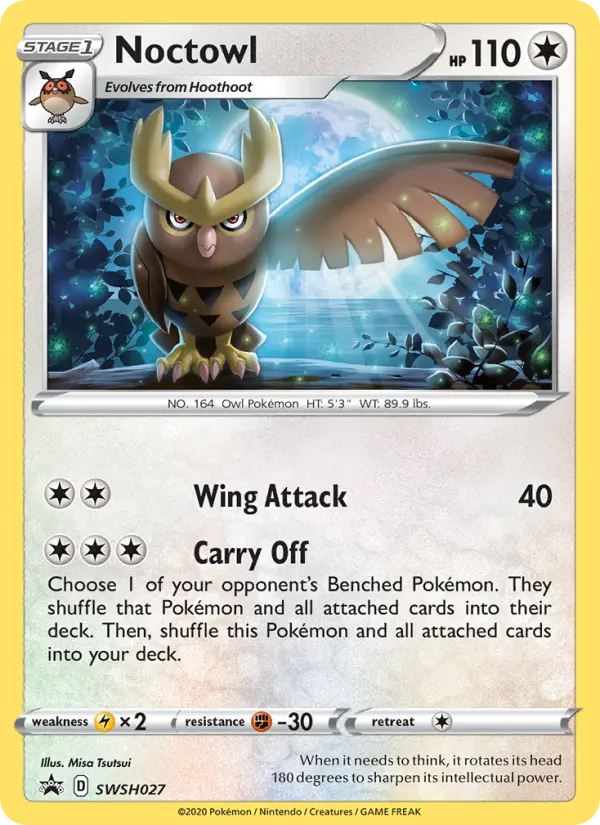 Noctowl — SWSH Black Star Promos card #SWSH027