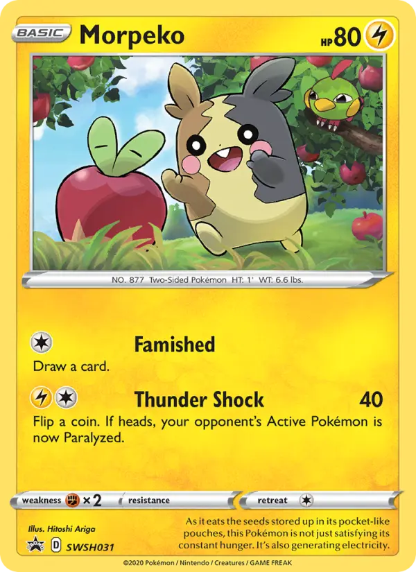 Morpeko — SWSH Black Star Promos card #SWSH031