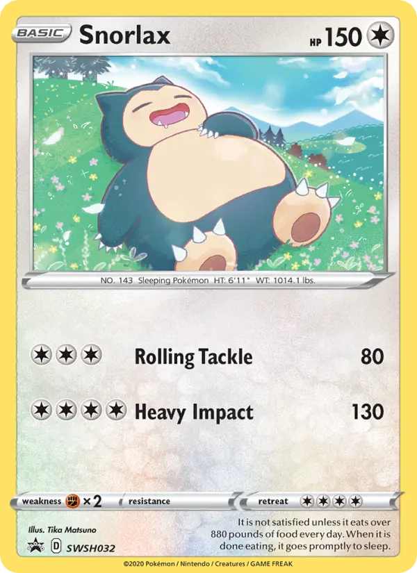 Snorlax — SWSH Black Star Promos card #SWSH032