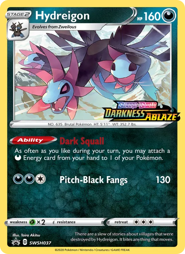 Hydreigon — SWSH Black Star Promos card #SWSH037