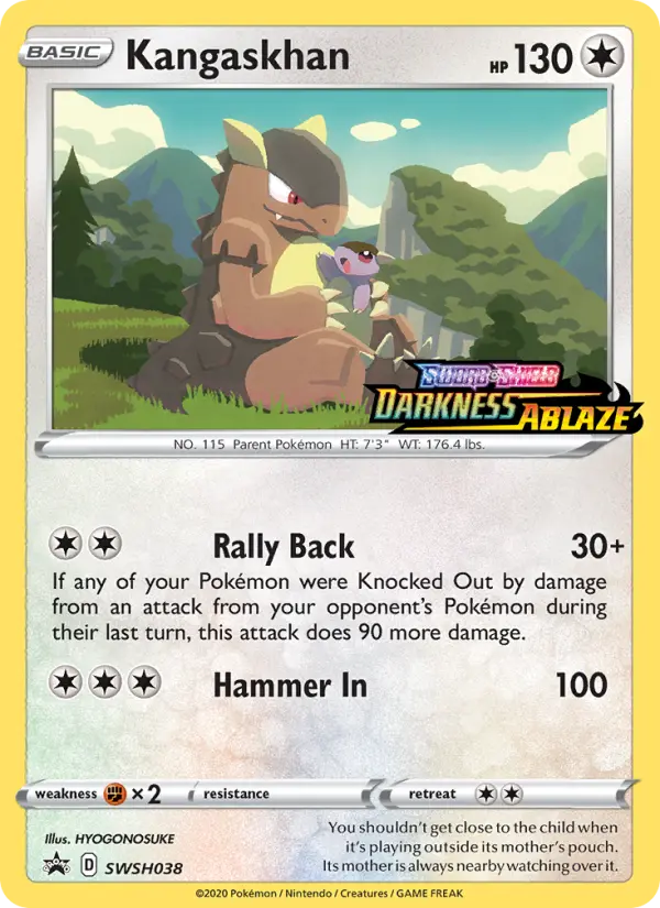 Kangaskhan — SWSH Black Star Promos card #SWSH038