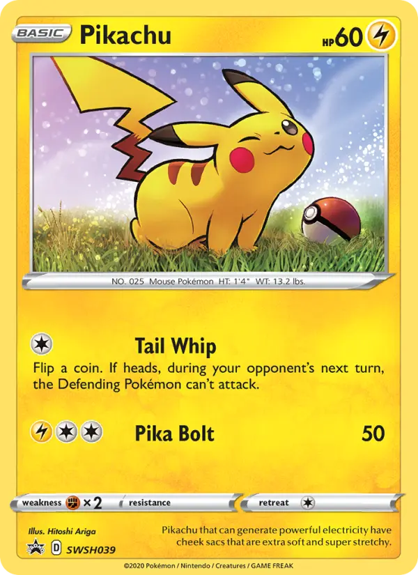 Pikachu — SWSH Black Star Promos card #SWSH039