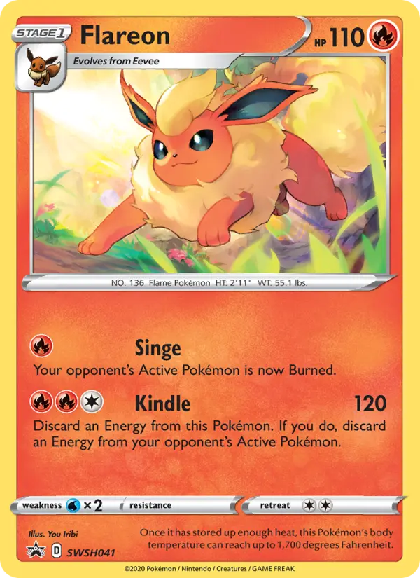 Flareon — SWSH Black Star Promos card #SWSH041