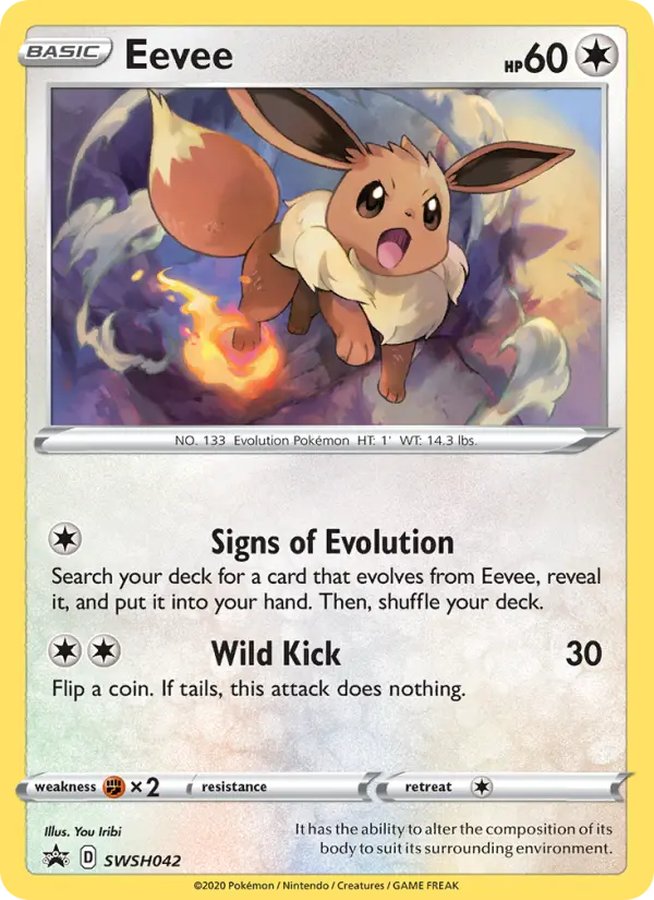 Eevee — SWSH Black Star Promos card #SWSH042