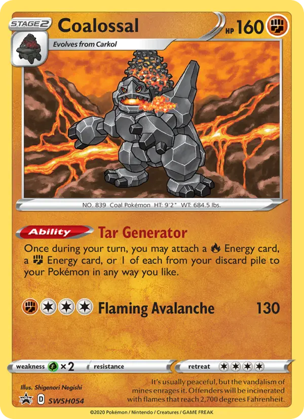 Coalossal — SWSH Black Star Promos card #SWSH054