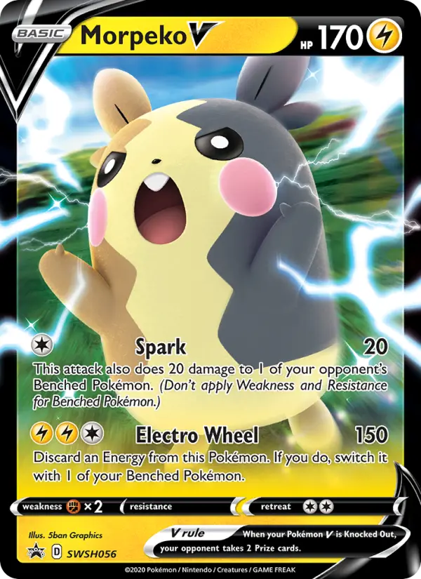 Morpeko V — SWSH Black Star Promos card #SWSH056