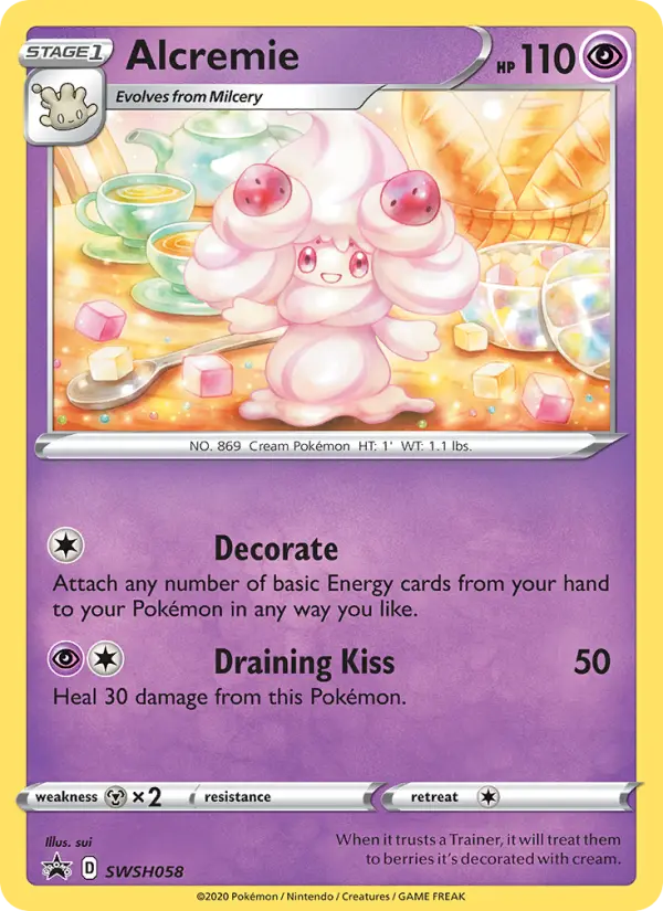 Alcremie — SWSH Black Star Promos card #SWSH058