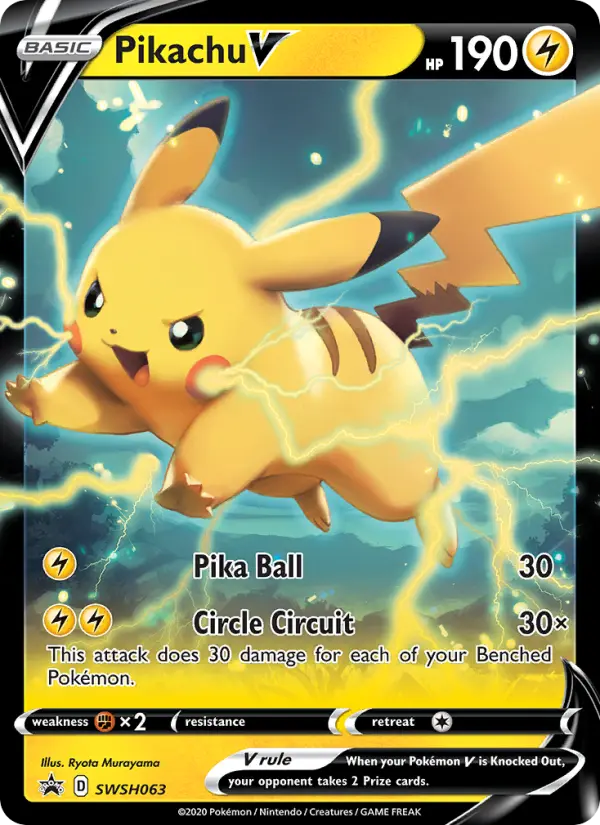 Pikachu V — SWSH Black Star Promos card #SWSH063