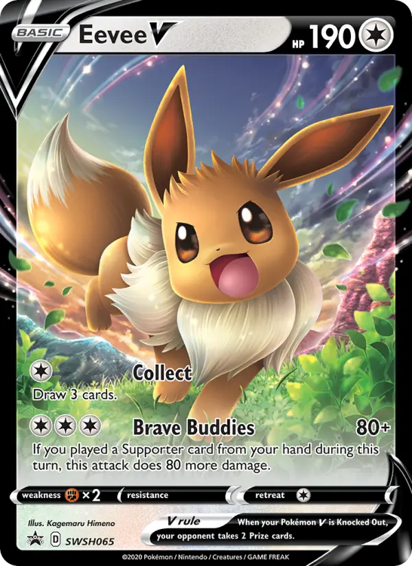 Eevee V — SWSH Black Star Promos card #SWSH065