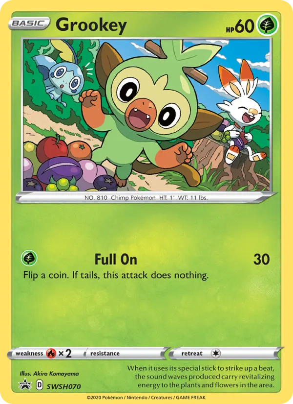 Grookey — SWSH Black Star Promos card #SWSH070