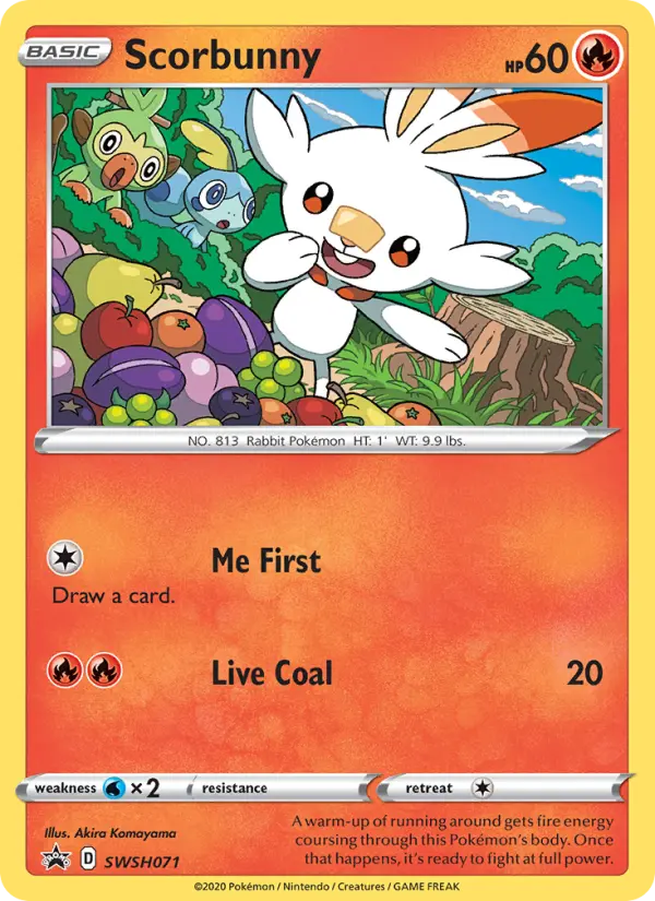 Scorbunny — SWSH Black Star Promos card #SWSH071