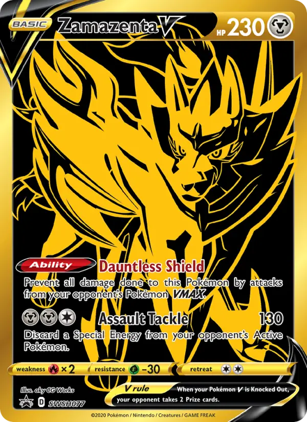 Zamazenta V — SWSH Black Star Promos card #SWSH077
