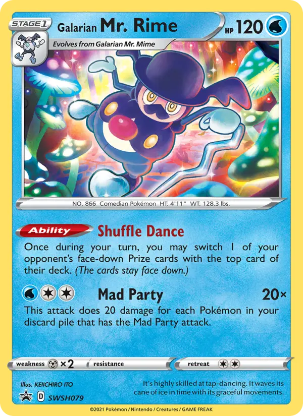 Galarian Mr. Rime — SWSH Black Star Promos card #SWSH079