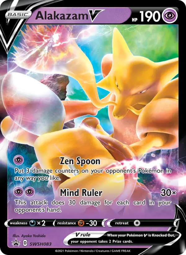 Alakazam V — SWSH Black Star Promos card #SWSH083