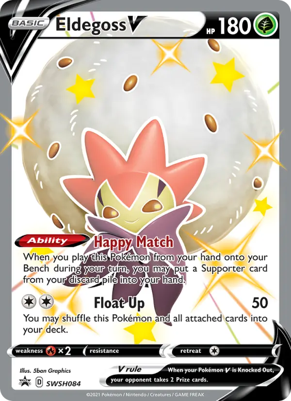 Eldegoss V — SWSH Black Star Promos card #SWSH084
