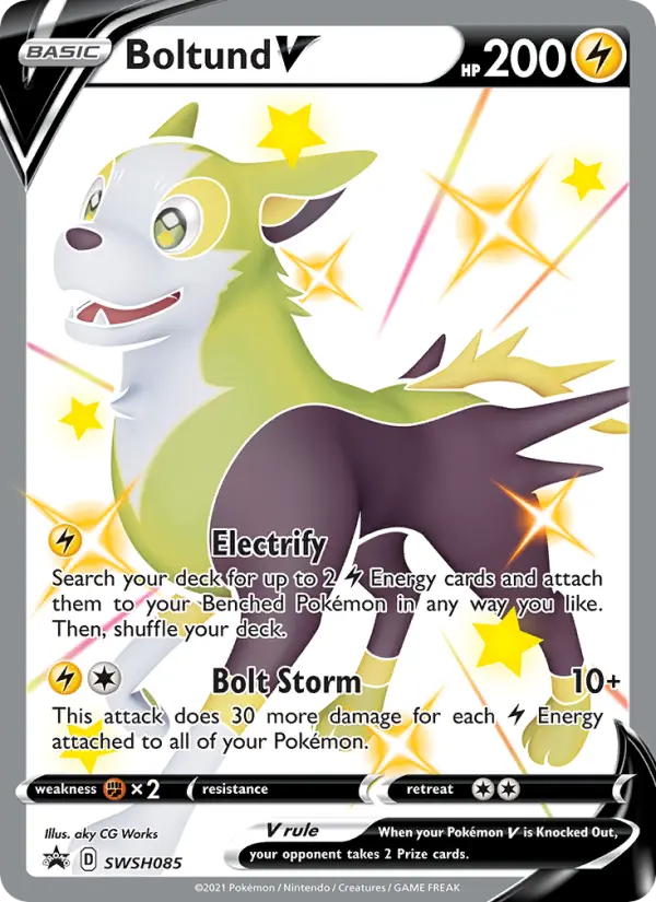 Boltund V — SWSH Black Star Promos card #SWSH085