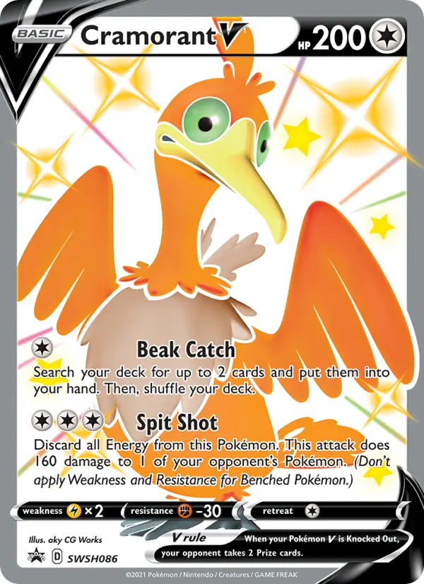 Cramorant V — SWSH Black Star Promos card #SWSH086