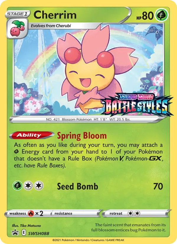 Cherrim — SWSH Black Star Promos card #SWSH088