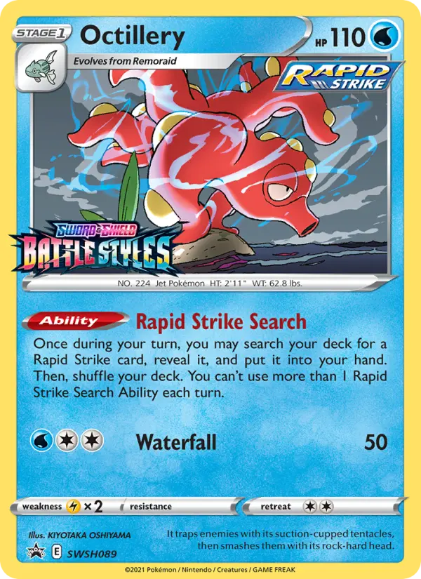 Octillery — SWSH Black Star Promos card #SWSH089