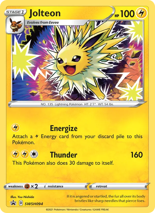Jolteon — SWSH Black Star Promos card #SWSH094