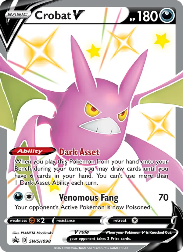 Crobat V — SWSH Black Star Promos card #SWSH098