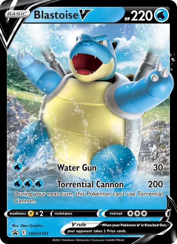 Blastoise V — SWSH Black Star Promos card #SWSH101
