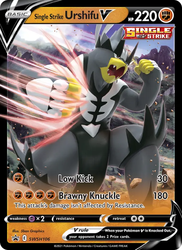 Single Strike Urshifu V — SWSH Black Star Promos card #SWSH106