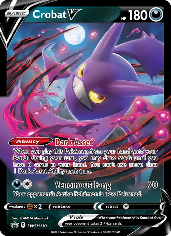 Crobat V — SWSH Black Star Promos card #SWSH110