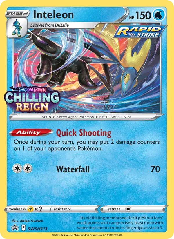 Inteleon — SWSH Black Star Promos card #SWSH113