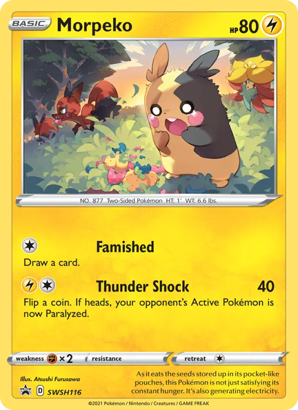 Morpeko — SWSH Black Star Promos card #SWSH116