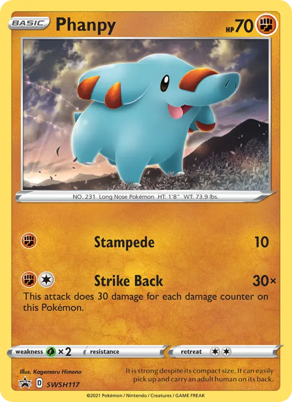 Phanpy — SWSH Black Star Promos card #SWSH117