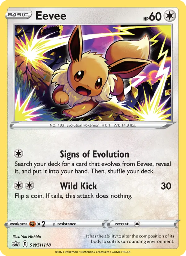 Eevee — SWSH Black Star Promos card #SWSH118