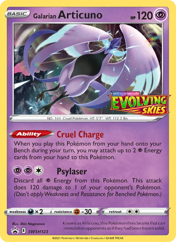 Galarian Articuno — SWSH Black Star Promos card #SWSH123