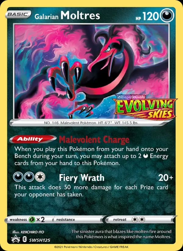 Galarian Moltres — SWSH Black Star Promos card #SWSH125