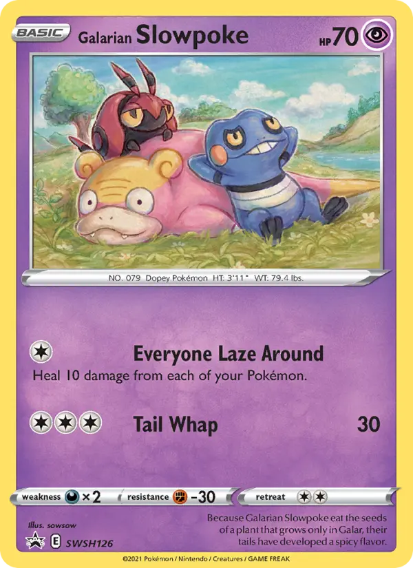 Galarian Slowpoke — SWSH Black Star Promos card #SWSH126