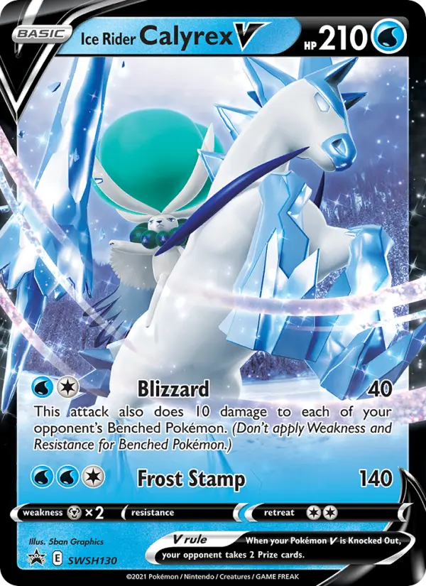 Ice Rider Calyrex V — SWSH Black Star Promos card #SWSH130