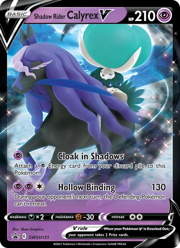 Shadow Rider Calyrex V — SWSH Black Star Promos card #SWSH131