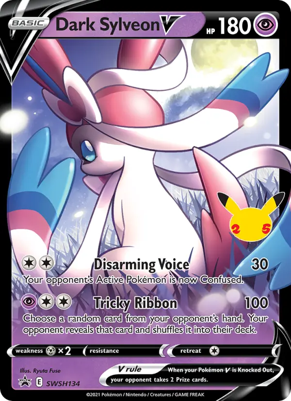 Dark Sylveon V — SWSH Black Star Promos card #SWSH134