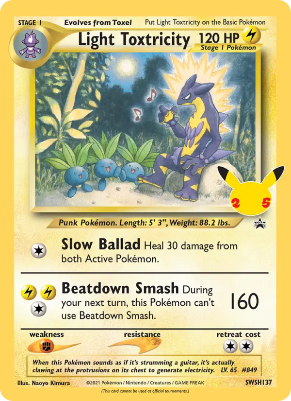 Light Toxtricity — SWSH Black Star Promos card #SWSH137